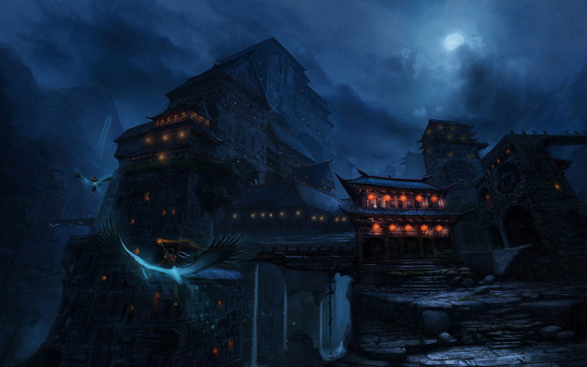 Обои картинки фото фэнтези, замки