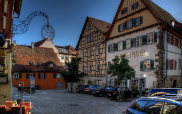 Картинка германия швебиш халль города улицы площади набережные дома улица