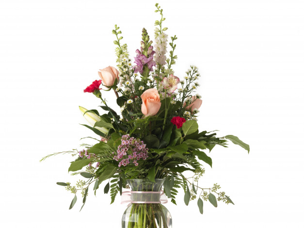 Обои картинки фото цветы, букеты, композиции, гвоздики, букет, розы