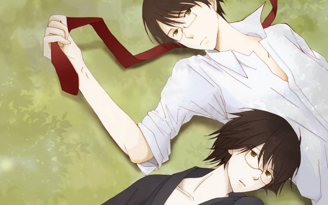 Обои картинки фото аниме, sayonara, zetsubo, sensei, мальчики