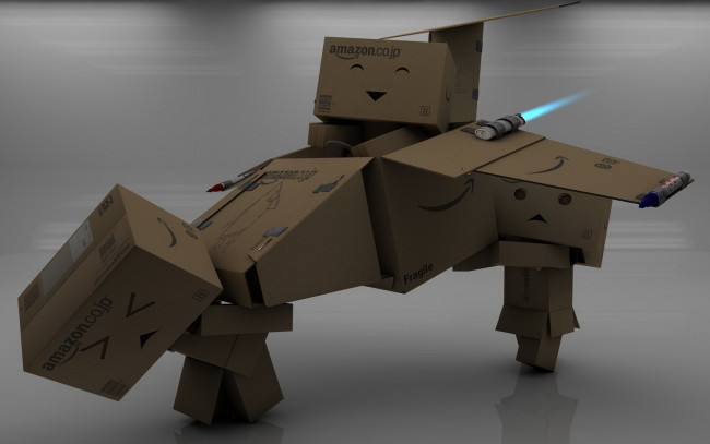Обои картинки фото разное, данбо, danboard, коробочка, человечек