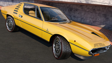 обоя автомобили, 3д, 1970, alfa, romeo, montreal