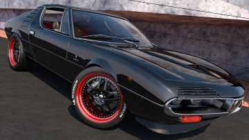 обоя автомобили, 3д, 1970, alfa, romeo, montreal