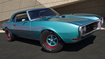 Картинка автомобили 3д 400 firebird pontiac 1968