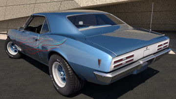обоя автомобили, 3д, 400, firebird, pontiac, 1968