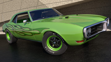 Картинка автомобили 3д pontiac 1968 400 firebird