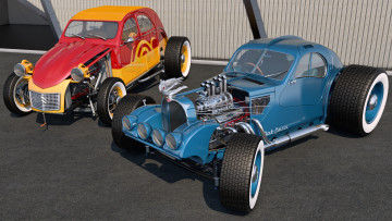 Картинка автомобили 3д rod mix