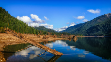 Картинка природа реки озера река горы лес