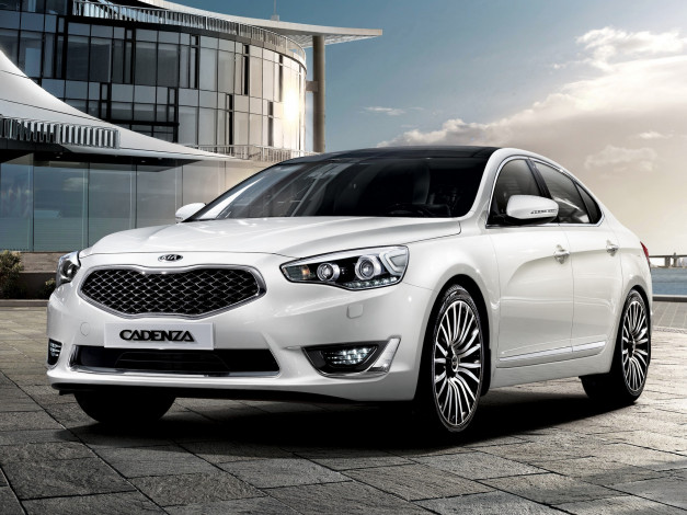 Обои картинки фото автомобили, kia, светлый, 2013г, cadenza