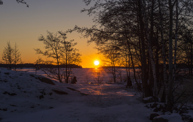 Обои картинки фото природа, восходы, закаты, рассвет