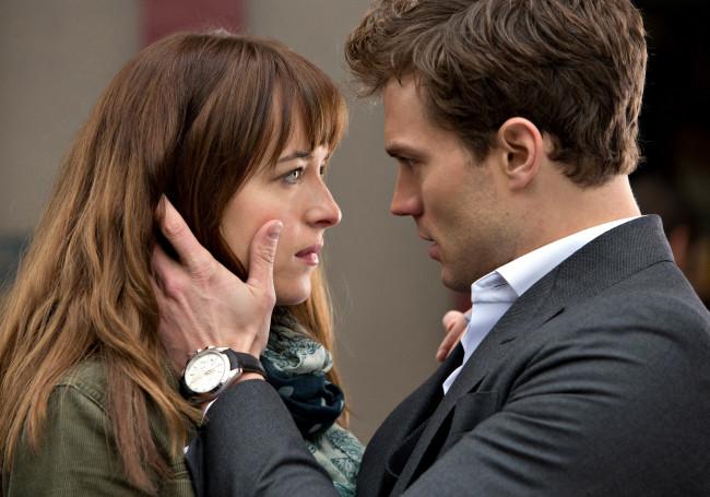 Обои картинки фото fifty shades of grey, кино фильмы, dakota, johnson, jamie, dornan