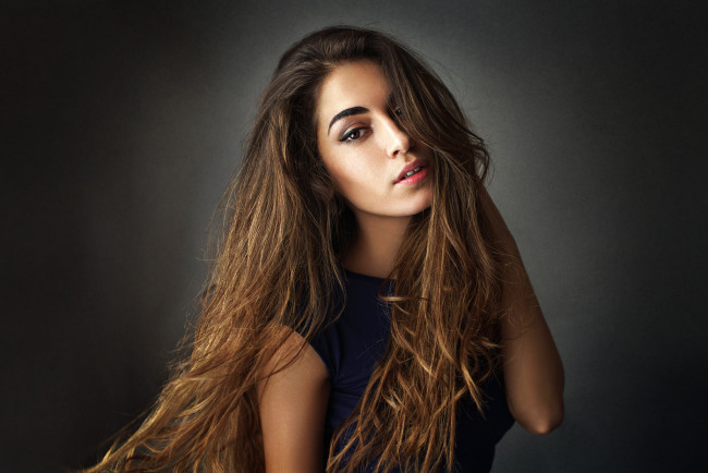 Обои картинки фото девушки, -unsort , брюнетки,  шатенки, лицо, взгляд