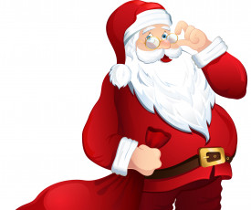 Картинка праздничные векторная+графика+ новый+год новый год фон праздник санта клаус