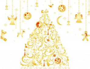 Картинка праздничные векторная+графика+ новый+год новый год праздник фон