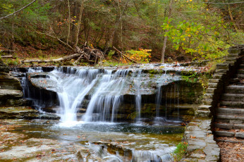 Картинка природа водопады простор