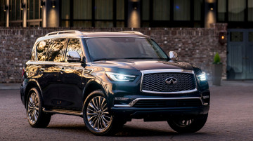 обоя infiniti qx80 2018, автомобили, infiniti, qx80, 2018, blue, hermosa, color