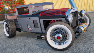 обоя автомобили, 3д, 1930г, ford