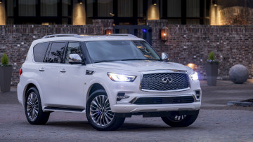 Картинка infiniti+qx80+2018 автомобили infiniti белый внедорожник qx80 2018