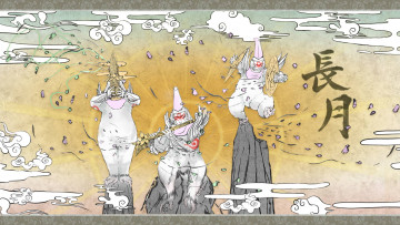 обоя видео игры, okami, игра, адвенчура