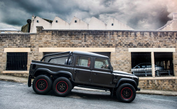 обоя kahn design flying huntsman 6x6 land-rover defender 2017, автомобили, land-rover, 2017, defender, huntsman, 6x6, flying, design, kahn