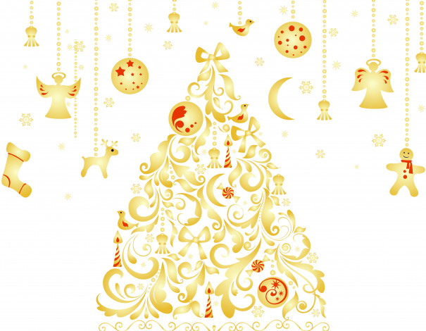 Обои картинки фото праздничные, векторная графика , новый год, новый, год, праздник, фон