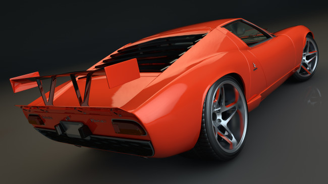 Обои картинки фото автомобили, 3д, 1967, г, lamborghini