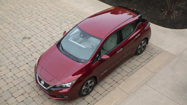 Обои картинки фото nissan leaf 2018, автомобили, nissan, datsun, leaf, 2018
