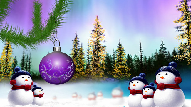 Обои картинки фото праздничные, - разное , новый год, сияние, северное, год, новый