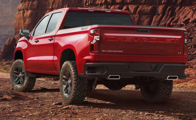 Обои картинки фото chevrolet silverado 2019, автомобили, chevrolet, 2019, silverado, красный, внедорожник