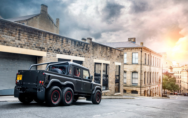 Обои картинки фото kahn design flying huntsman 6x6 land-rover defender 2017, автомобили, land-rover, 6x6, huntsman, flying, design, kahn, 2017, defender