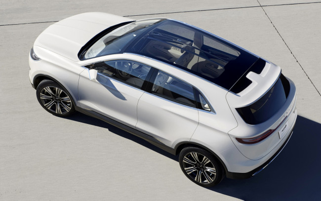Обои картинки фото lincoln mkc concept 2013, автомобили, lincoln, concept, белый, 2013, mkc