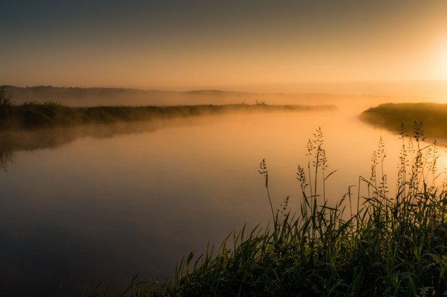 Обои картинки фото природа, восходы, закаты, простор