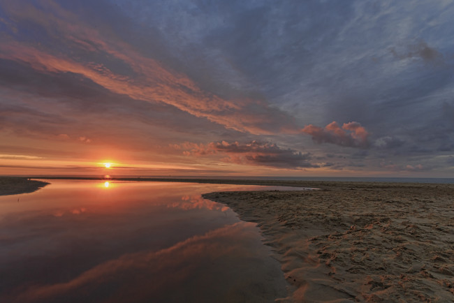 Обои картинки фото природа, восходы, закаты, простор