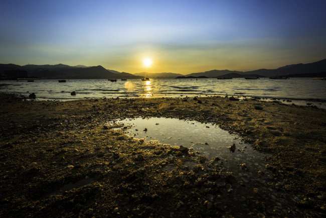 Обои картинки фото природа, восходы, закаты, простор