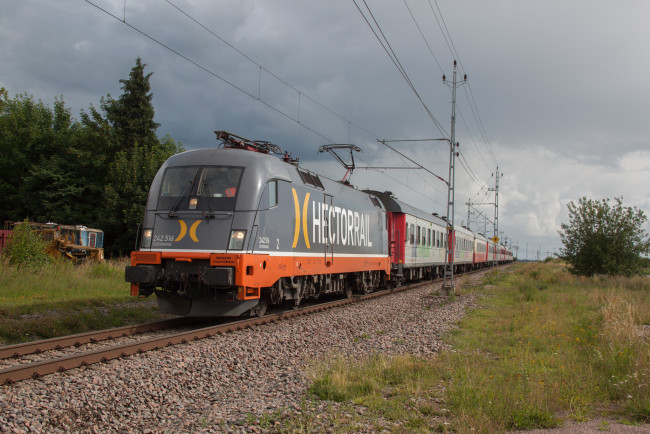 Обои картинки фото техника, электровозы, локомотив, состав