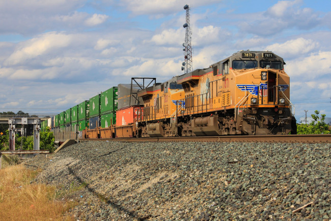 Обои картинки фото техника, поезда, состав, локомотив