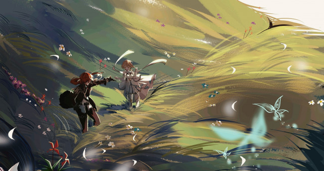 Обои картинки фото аниме, genshin impact, genshin, impact