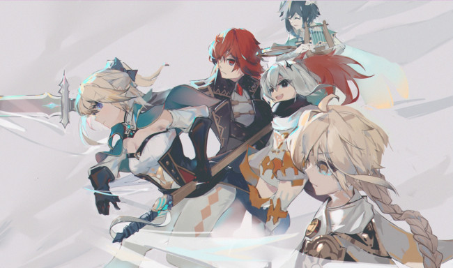 Обои картинки фото аниме, genshin impact, genshin, impact