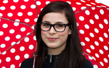 Картинка музыка lena+meyer-landrut лицо очки зонт