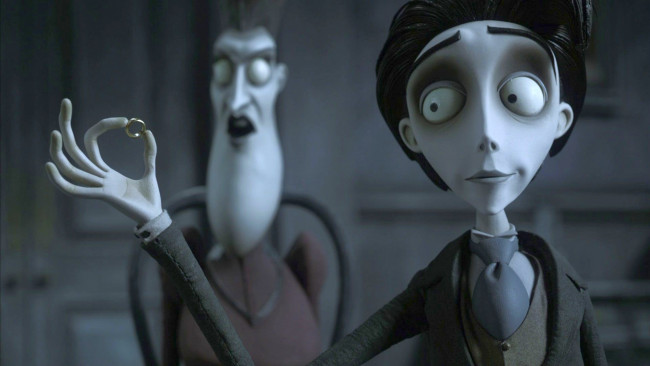 Обои картинки фото corpse bride , 2005, мультфильмы, corpse bride, мультфильм, victor, van, dort, персонаж, труп, невесты, johnny, depp, джонни, депп