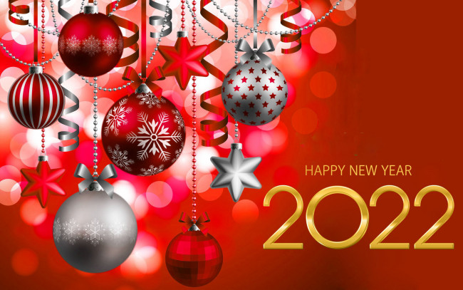 Обои картинки фото праздничные, 3д графика , новый год, c, новым, годом, 2022, рождественский, орнамент, рождество, елочные, украшения