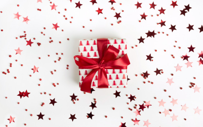 Обои картинки фото праздничные, подарки и коробочки, коробка, подарок, звездочки
