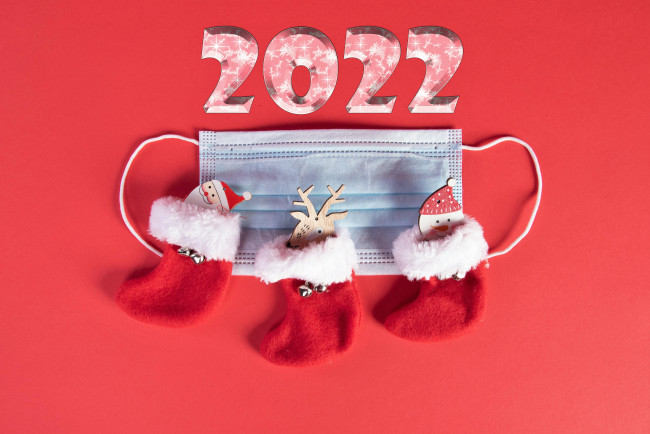 Обои картинки фото праздничные, - разное , новый год, год, маска, носки