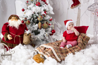 Картинка разное дети ребенок плед ёлка дед мороз