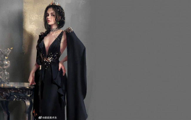 Обои картинки фото фэнтези, _ghost blade ,  призрачный клинок, девушка, корона