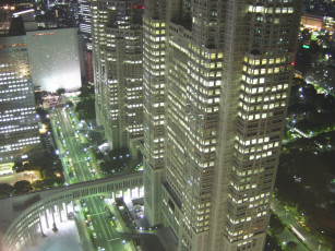 Картинка города огни ночного