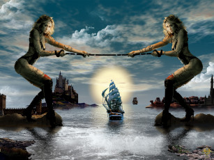 Картинка гавань фэнтези девушки