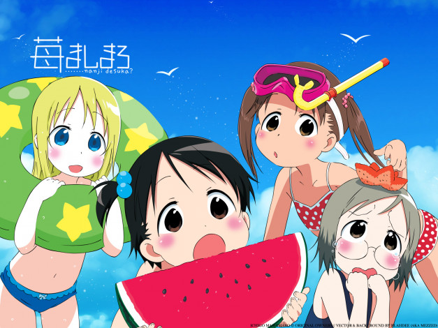 Обои картинки фото аниме, ichigo, mashimaro