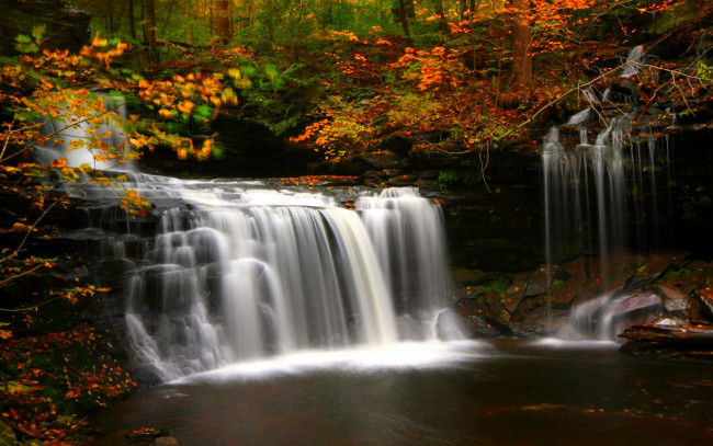 Обои картинки фото природа, водопады