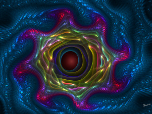 Картинка 3д графика fractal фракталы фон узор